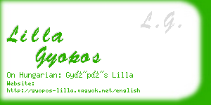 lilla gyopos business card